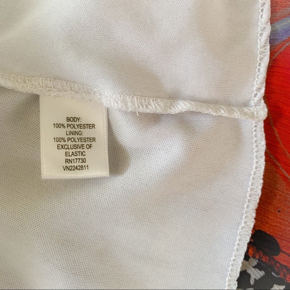 Floral strapless chiffon maxi - Picture 4 of 4